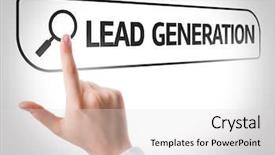  Presentation with lead - Presentation consisting of lead generation written in search background and a light gray colored foreground