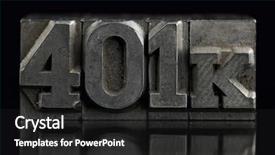  Presentation with lead - Slides enhanced with lead letters numbers spelling 401k background and a dark gray colored foreground