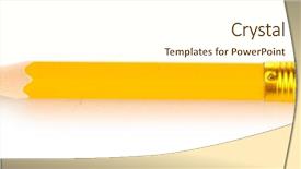  Presentation with lead - PPT layouts enhanced with lead pencils isolated on white background and a cream colored foreground