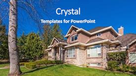  Presentation with green building design - Cool new slide set with lead to ornately designed cover backdrop and a  colored foreground