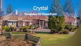  Presentation with land cover - Presentation design enhanced with lead to ornately designed cover background and a  colored foreground