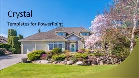  Presentation with beautiful green - Slide deck enhanced with lead to ornately designed cover background and a  colored foreground