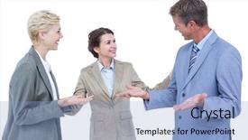  Presentation with gentle - Slide set having  background and a  colored foreground