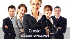  Presentation with team leader - Amazing presentation theme having leader and her team young backdrop and a wine colored foreground