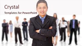  Presentation with team leader - Slides featuring leader and her team background and a lemonade colored foreground