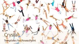  Presentation with idea - Amazing PPT theme having sport clerk - bright idea madness is fun backdrop and a  colored foreground