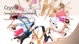  Presentation with victory sport - Beautiful PPT theme featuring sport clerk - team victory success concept backdrop and a  colored foreground