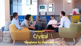  Presentation with improvement plan - PPT layouts consisting of leader improvement - group of a young business background and a tawny brown colored foreground