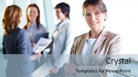  Presentation with aged - Presentation consisting of leader success - image of successful middle aged background and a light blue colored foreground