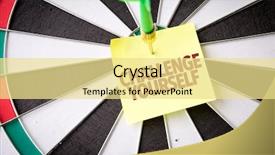  Presentation with challenge - PPT theme having leaderincenter - challenge yourself background and a blonde colored foreground