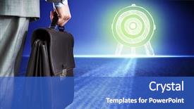  Presentation with rear view mirror - Amazing slides having leaderincenter - rear view of businessman backdrop and a  colored foreground