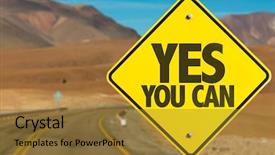 Presentation with yes - Audience pleasing presentation theme consisting of leaderincenter - yes you can sign backdrop and a gold colored foreground