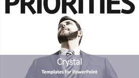  Presentation with business leaders - Slides consisting of leaders intent - business man with the text background and a gray colored foreground