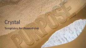  Presentation with purpose - Colorful PPT layouts enhanced with leaders intent - purpose written on the beach backdrop and a coral colored foreground