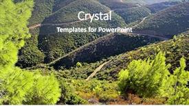  Presentation with hill road - Colorful slide set enhanced with leaders intent - serpentine hill road backdrop and a  colored foreground