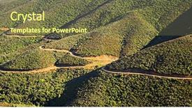  Presentation with hill road - Colorful presentation theme enhanced with leaders intent - serpentine hill road backdrop and a  colored foreground