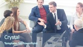  Presentation with business leaders - Amazing PPT theme having leaders managers differences - mature manager smiling backdrop and a ocean colored foreground