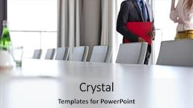  Presentation with businessman standing on maze - Audience pleasing presentation theme consisting of leadership 29 - midsection of businessman and businesswoman backdrop and a lemonade colored foreground