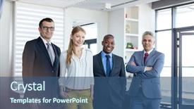  Presentation with skin care ethnic people - Colorful slide deck enhanced with leadership 29 - portrait of confident multi-ethnic business backdrop and a ocean colored foreground