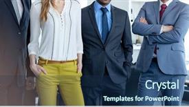  Presentation with ethnic - Theme having leadership 29 - portrait of confident multi-ethnic business background and a navy blue colored foreground