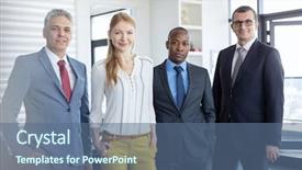  Presentation with ethnic - Beautiful slides featuring leadership 29 - portrait of multi-ethnic business people backdrop and a ocean colored foreground