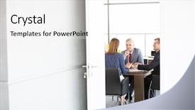  Presentation with office life - Amazing presentation design having leadership 29 - serious mature businessman talking backdrop and a white colored foreground