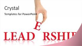  Presentation with abstract puzzle - PPT theme enhanced with leadership abstract background and a white colored foreground