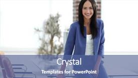  Presentation with successful - Presentation having leadership art - portrait of successful businesswoman standing background and a ocean colored foreground