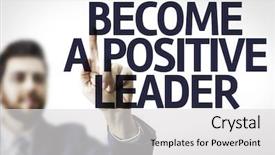  Presentation with 3d man business leader - Theme enhanced with leadership attributes - business man pointing to transparent background and a light gray colored foreground