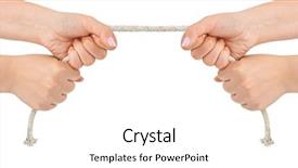  Presentation with rope - Audience pleasing theme consisting of leadership balance - hands and rope isolated backdrop and a white colored foreground