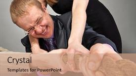  Presentation with rope - Amazing PPT layouts having leadership challenge - portrait of business team pulling backdrop and a coral colored foreground