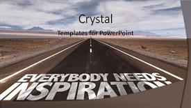  Presentation with inspiration - Presentation design consisting of leadership development - everybody needs inspiration written background and a light gray colored foreground