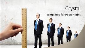  Presentation with career development - Theme having leadership development - successful confident businessmen standing background and a white colored foreground