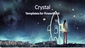  Presentation with esami medie girl power - Beautiful slide deck featuring leadership journey - girl drawing rocket mixed media backdrop and a  colored foreground