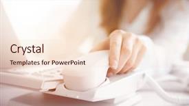  Presentation with coque de telephone - PPT layouts having leadership law - businesswoman with office ip telephone background and a lemonade colored foreground