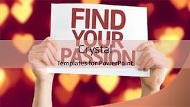  Presentation with passion - Slides enhanced with your passion card with heart background and a coral colored foreground