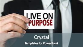  Presentation with purpose - Slide set with spiritual leadership - live on purpose background and a tawny brown colored foreground