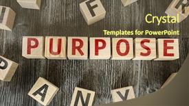  Presentation with purpose - Presentation theme featuring spiritual leadership - wooden blocks with the text background and a tawny brown colored foreground
