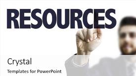  Presentation with resources - Colorful presentation theme enhanced with leadership pipeline - business man pointing the text backdrop and a white colored foreground