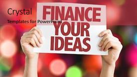  Presentation with behavioral finance - Presentation design with leadership portfolio - finance your ideas placard background and a red colored foreground