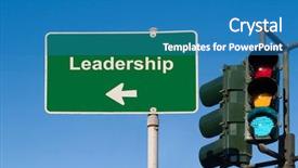  Presentation with leadership - Amazing PPT layouts having leadership sign backdrop and a teal colored foreground