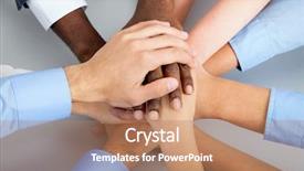  Presentation with international business - Audience pleasing theme consisting of leadership teamwork - international business team showing unity backdrop and a coral colored foreground