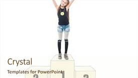  Presentation with teen girl tech - Theme with leadership teens - teen girl arms background and a cream colored foreground