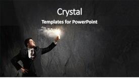  Presentation with solution images - Amazing slides having leadership torch - he is searching for solution backdrop and a  colored foreground