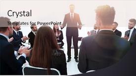  Presentation with coach - Cool new presentation theme with leading - coach leads the session backdrop and a lemonade colored foreground