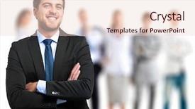  Presentation with lead - Presentation theme featuring leading teams - lead in front of his background and a lemonade colored foreground