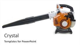  Presentation with neem leaf - Audience pleasing PPT theme consisting of leaf blower backdrop and a white colored foreground