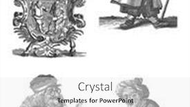  Presentation with trade - Audience pleasing slide set consisting of leaf-with-caricatures-of-dwarfs backdrop and a white colored foreground