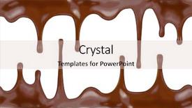  Presentation with chocolate - Amazing PPT layouts having leaking chocolate seamless pattern backdrop and a lemonade colored foreground