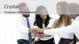  Presentation with partners - Presentation having lean start up - close-up of business partners making background and a  colored foreground